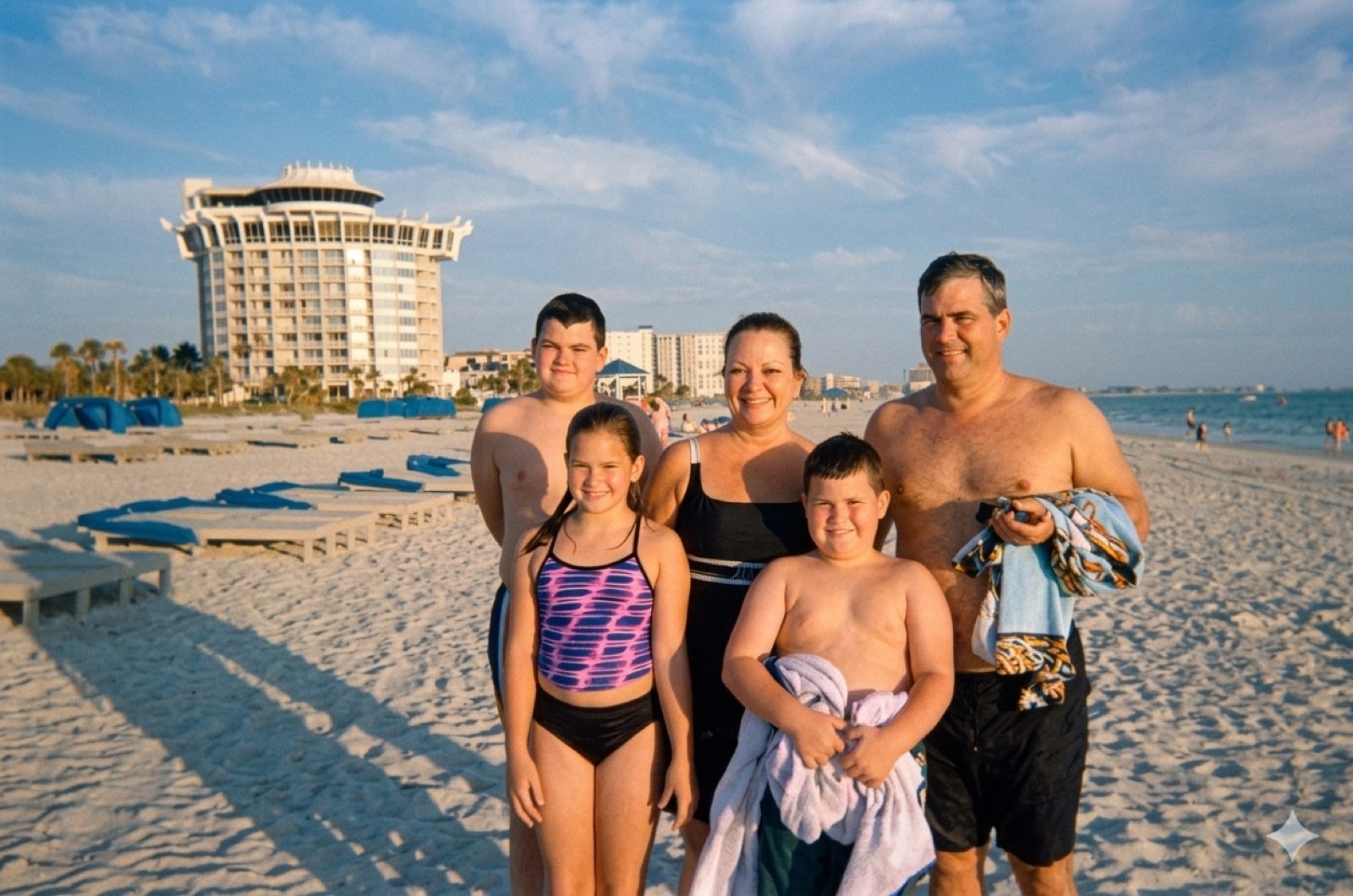 Our family at the beach